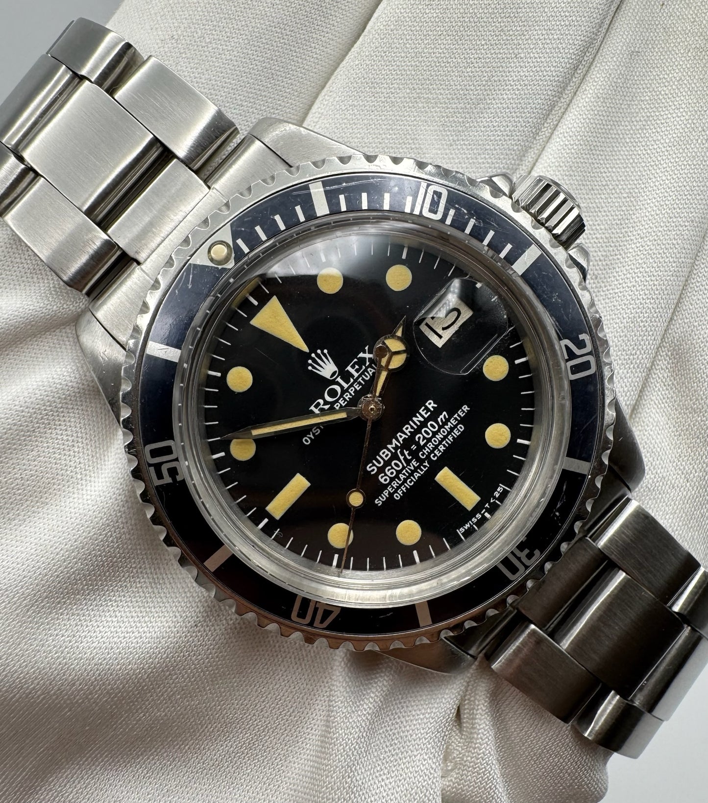 Rolex Submariner 1680 Mark 1 Heavy Patina Blue Insert 1979 (Serviced)