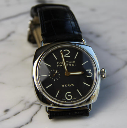 Panerai Radiomir 8 Days PAM190 JLC Movement Black Dial 2006 (Full-Set)
