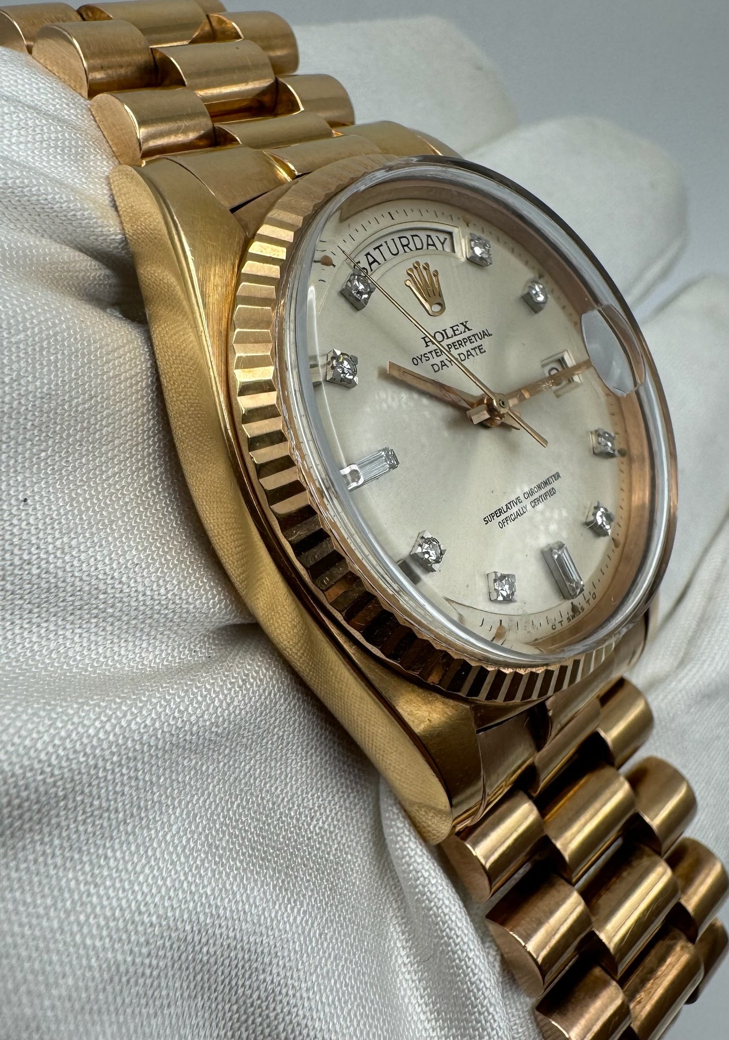 Rolex Day-Date 1803 18K Rose Gold w/ Diamond Dial