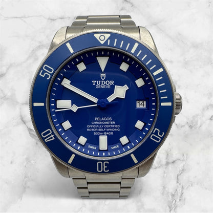 Tudor Pelagos Full Titanium Blue Dial 2022 (Full-Set/Unpolished)