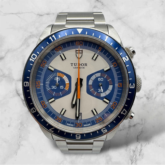 Tudor Heritage Chrono Blue Carlo Blue/Grey 2015 (Full-Set/Mint)