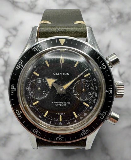 Clinton Skydiver Chronograph Broad Arrow