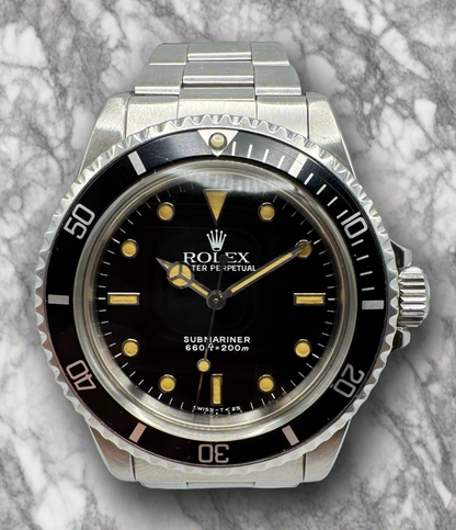 Rolex Submariner 5513 Full Steel Glossy Dial Heavy Patina (Full-Set/Serviced)