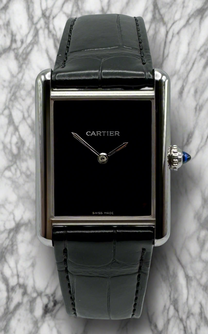 Cartier Tank Must Steel Black Dial 2024 (Unworn/Box)