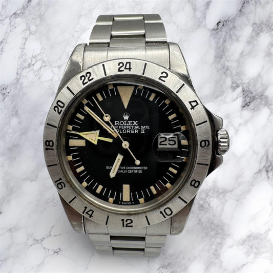 Rolex Explorer II 1655 MK2 Lollipop Full Steel 1972 (Full-Set/Serviced)