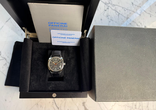 Panerai Radiomir 8 Days PAM190 JLC Movement Black Dial 2006 (Full-Set)