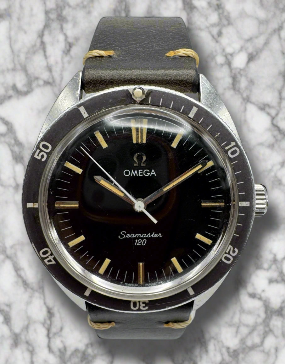 Omega Seamaster 120 Manual Winding Patina 1968 (Papers/Unpolished)