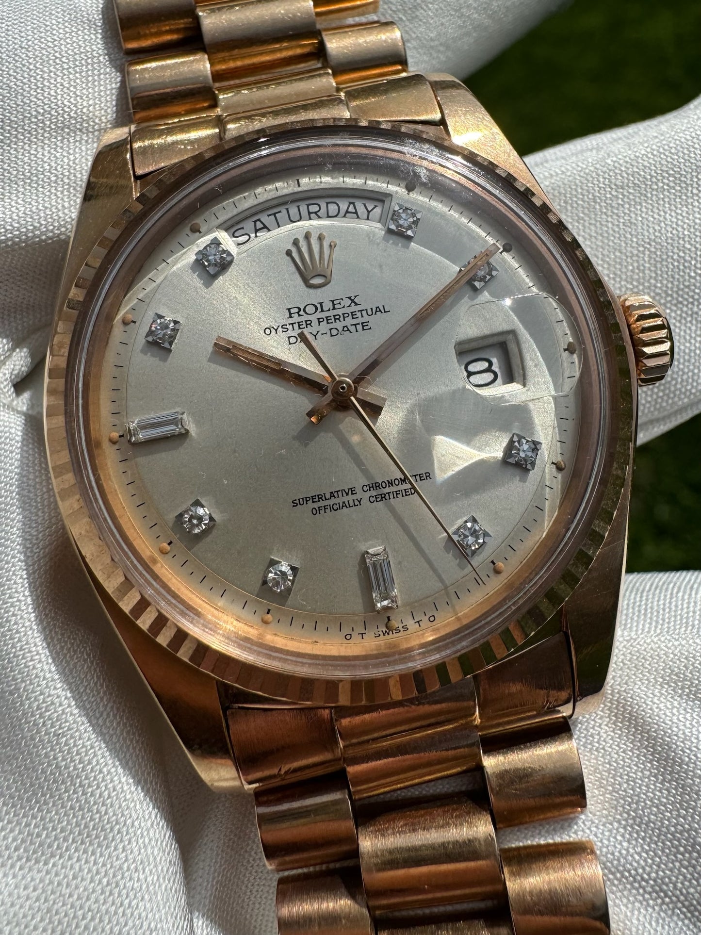 Rolex Day-Date 1803 18K Rose Gold w/ Diamond Dial