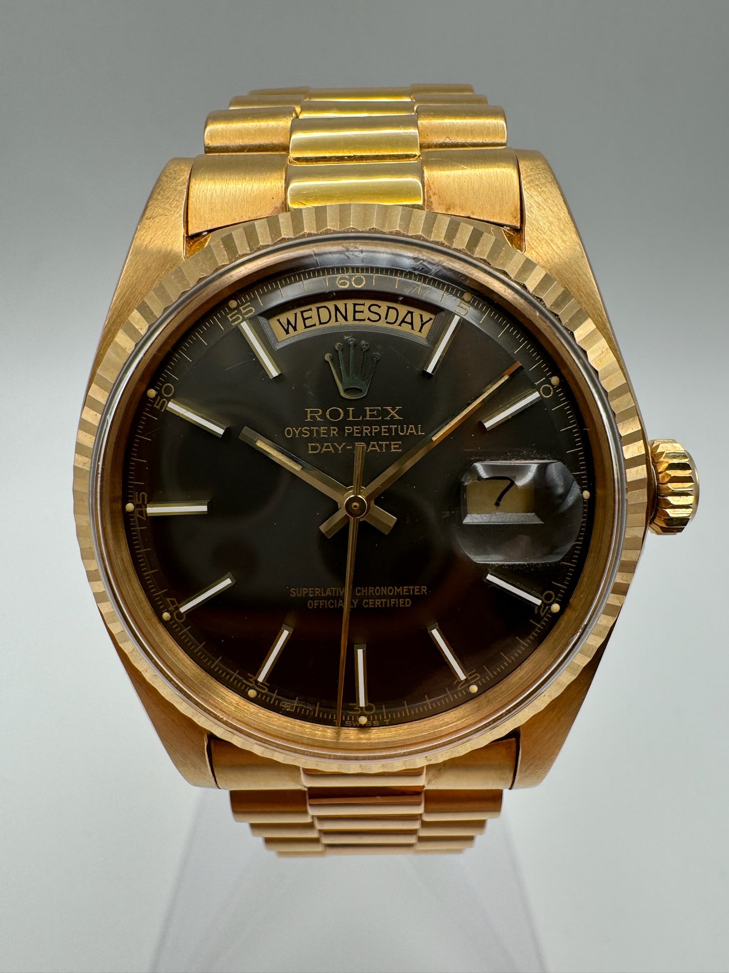 Rolex Day-Date 1803 18K Rose Gold with Brown Dial (Full-Set)