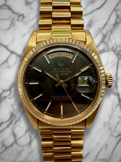 Rolex Day-Date 1803 18K Rose Gold with Brown Dial (Full-Set)