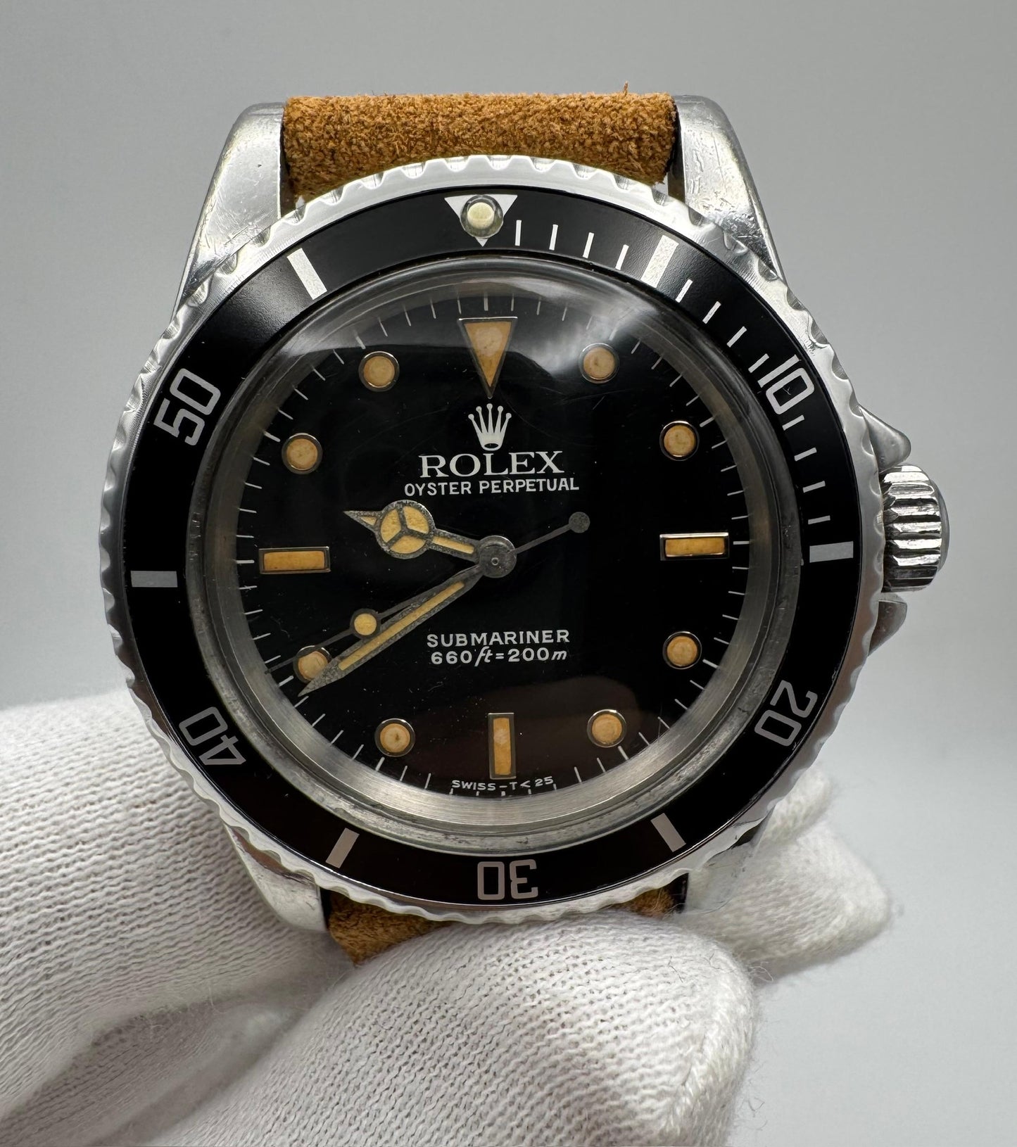 Rolex Submariner No Date 5513 Glossy Dial Pumpkin Lume 1965 (Serviced)