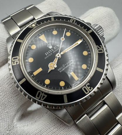 Rolex Submariner 5513 "Feet First" Pumpkin Patina 1972 (Full-Set/Serviced)