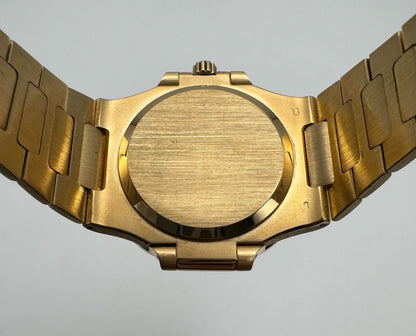 Patek Philippe Nautilus 3800J 18K Yellow Gold Blue Sigma Dial 1984