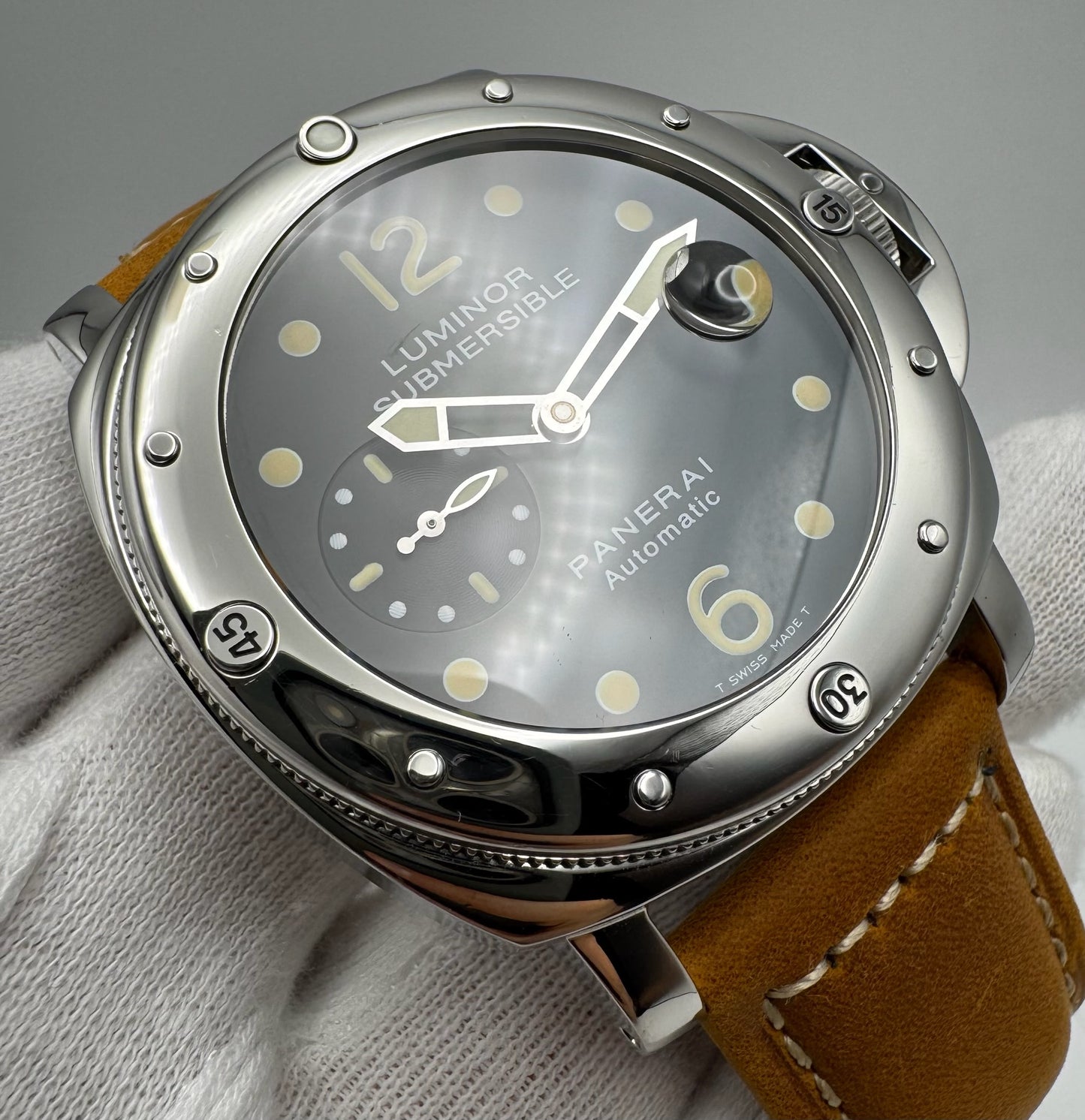 Panerai Luminor Submersible PAM24 A Series "Pica Sub" Tritium Dial Rare 1998 (Full-Set)