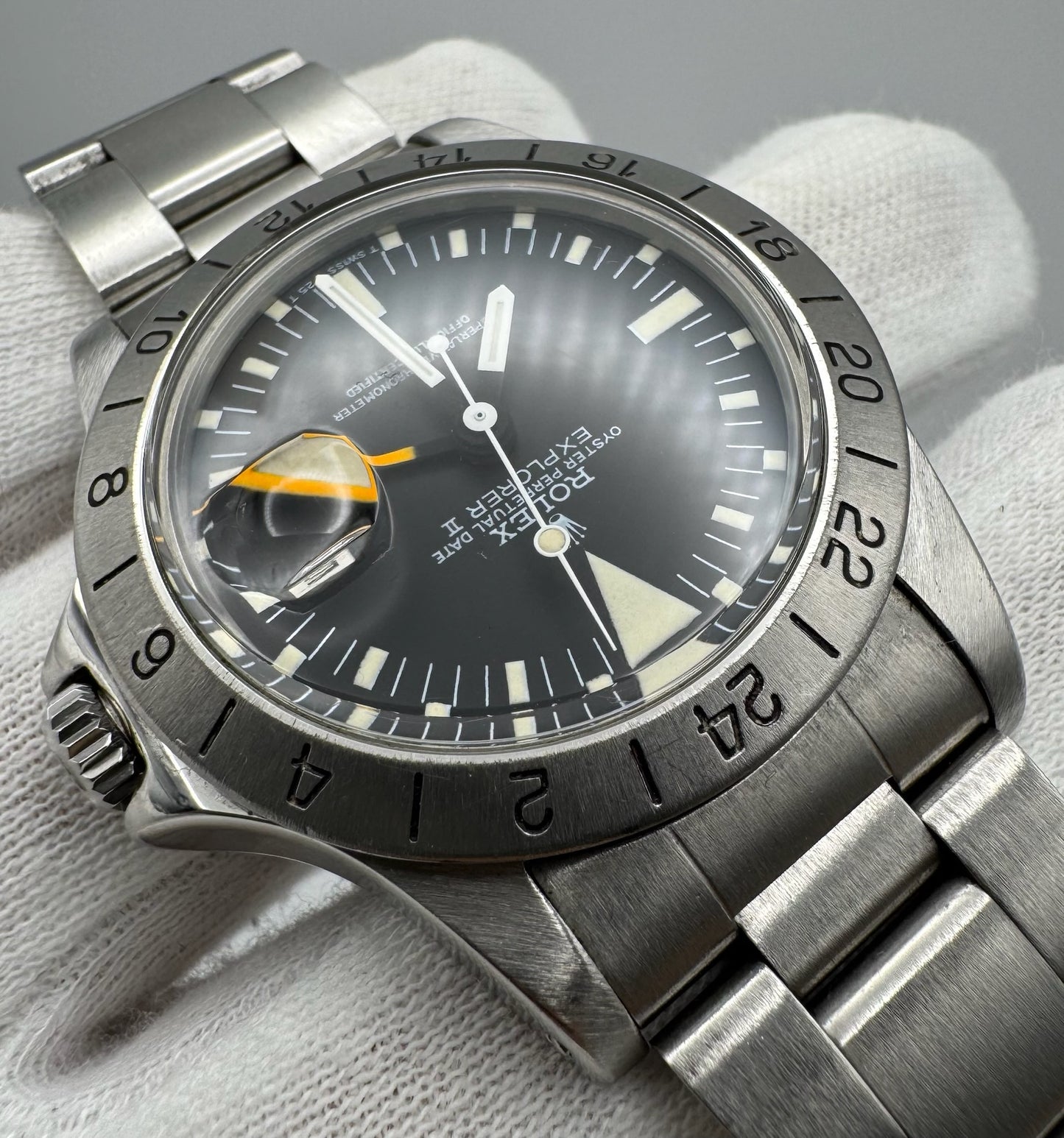 Rolex Explorer II 1655 "Steve McQueen" Tritium Dial 1982 (Full-Set/Serviced)