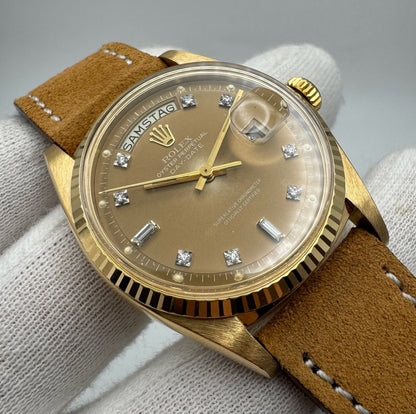 Rolex Day-Date 36 1803 OEM Ghost Diamond Dial 1976 Very Rare (Serviced)