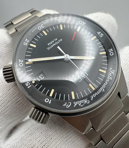 IWC GST Alarm 3537 Yellow Patina Tritium Dial 2002 (Full-Set/Unpolished)