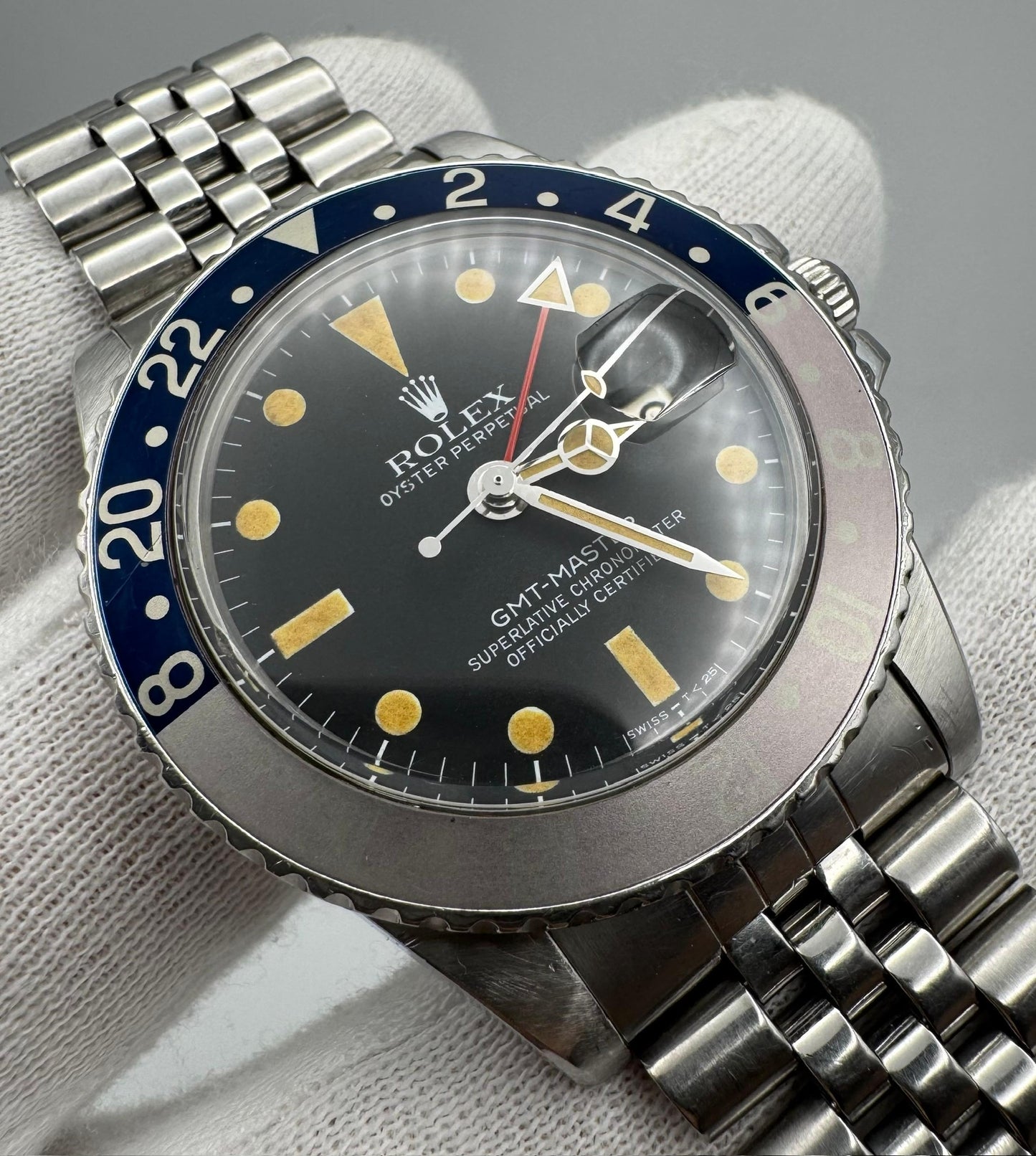 Rolex GMT-Master 1675 MK5 Pumpkin Patina Faded Red Pepsi Insert 1978 (Full-Set/Unpolished)