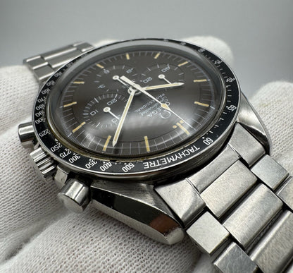 Omega Speedmaster Professional Moonwatch 145.022-69ST Caramel Tropical Dial Yellow Patina 1969 (Full-Set/Unpolished/Serviced)
