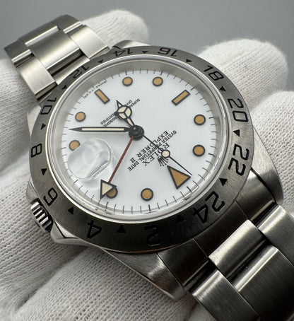 Rolex Explorer II 16570 Chicchi Di Mais Patina 1991 (Box)