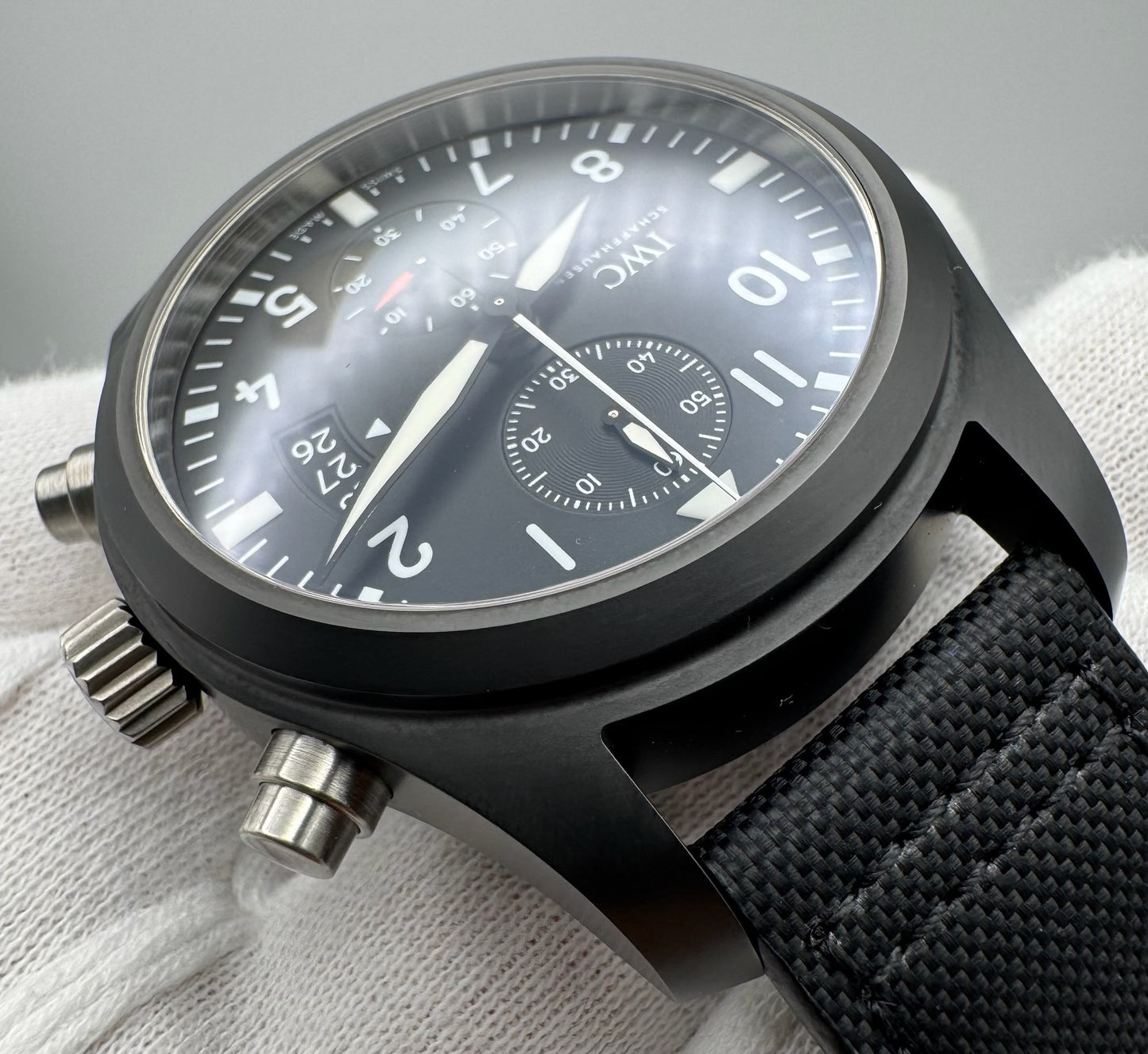 IWC Pilot Chronograph Top Gun Black Ceramic 46 2016 (Full-Set/Mint)