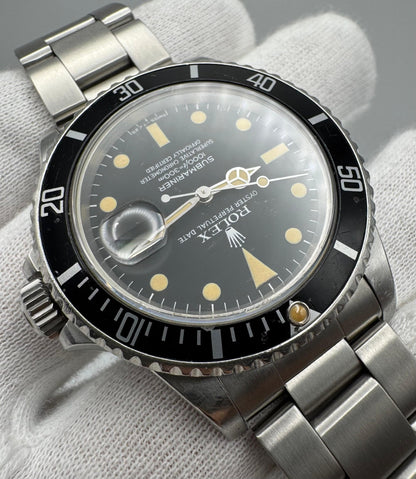 Rolex Submariner Date 16800 Matte Dial Yellow Patina 1986 (Full-Set/Serviced)