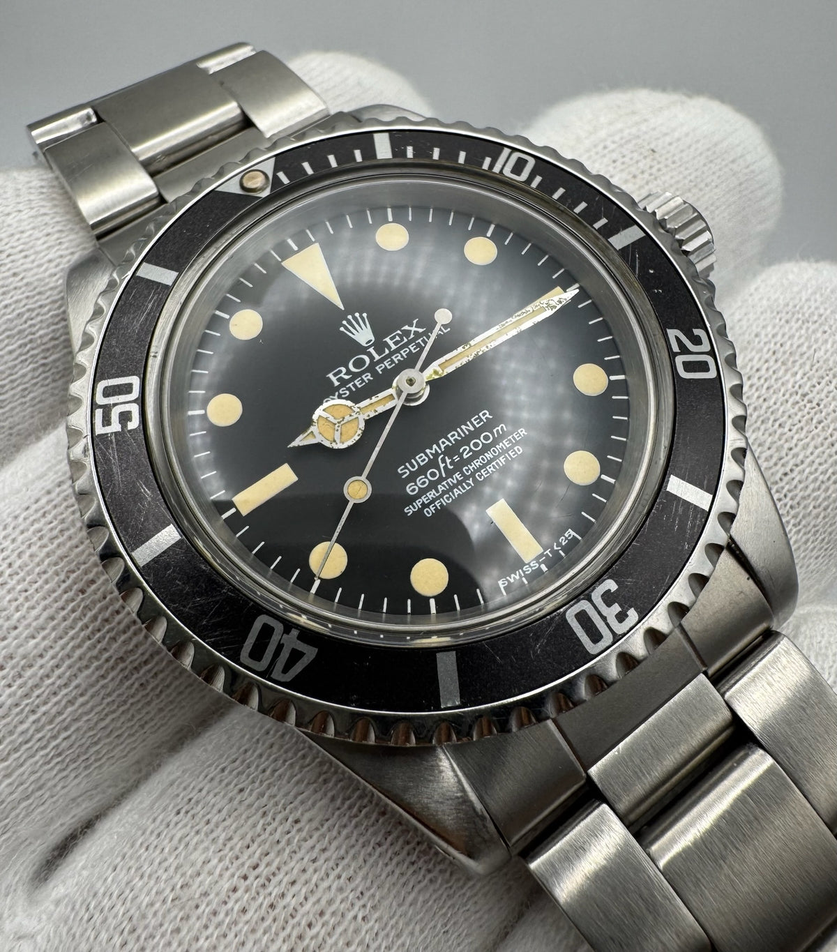 Rolex Submariner No Date 5512 Maxi Dial Yellow Patina 1966 (Serviced)