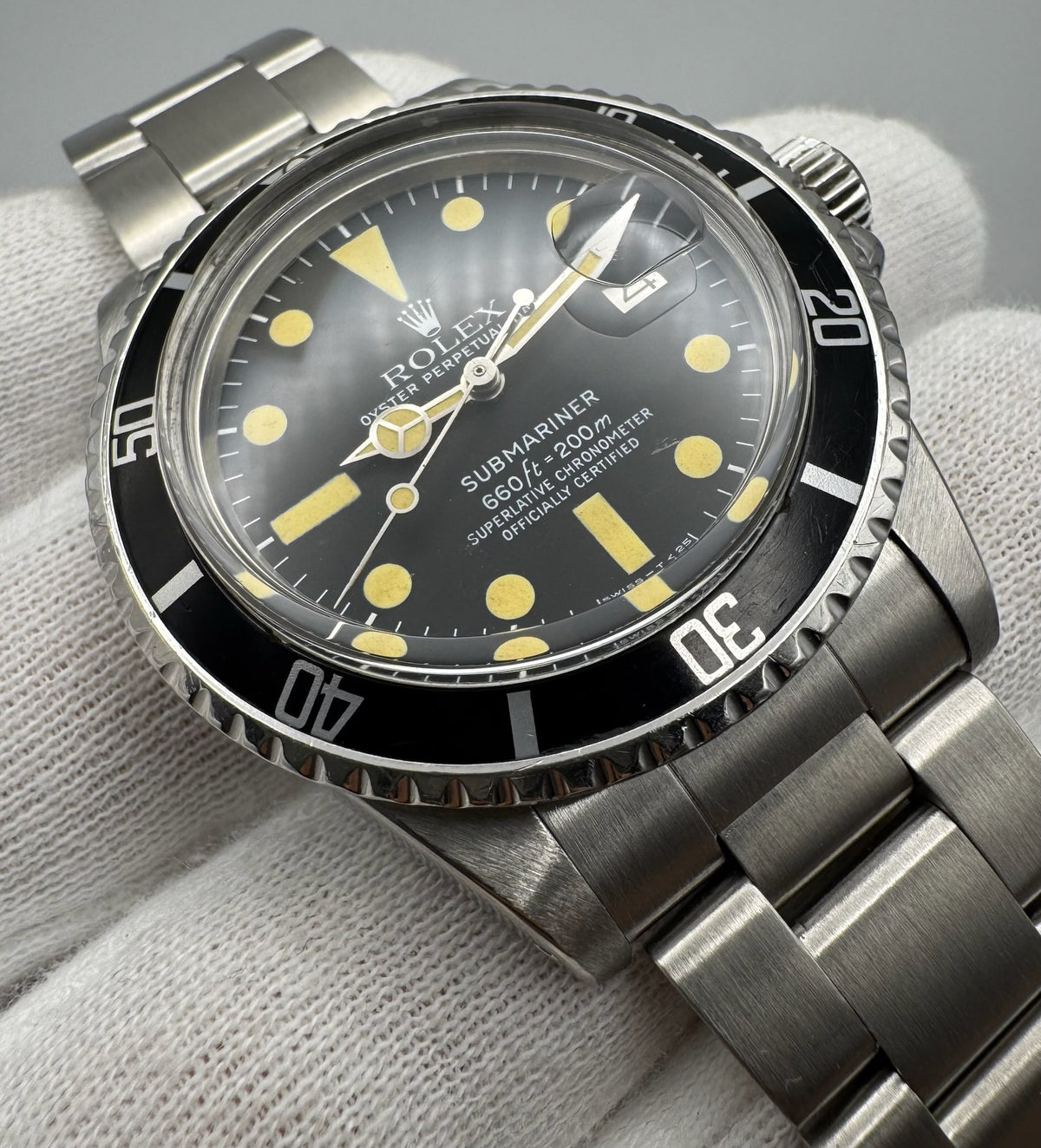 Rolex Submariner Date 1680 MK2 Yellow Patina 1978 (Serviced)