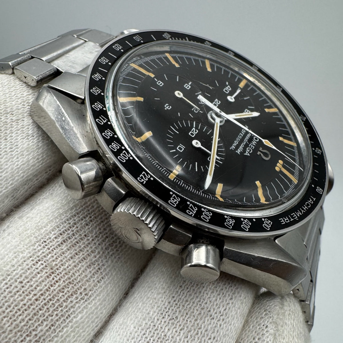 Omega Speedmaster Professional Moonwatch 145.012-67 Tropical Dial 1967 (Full-Set)