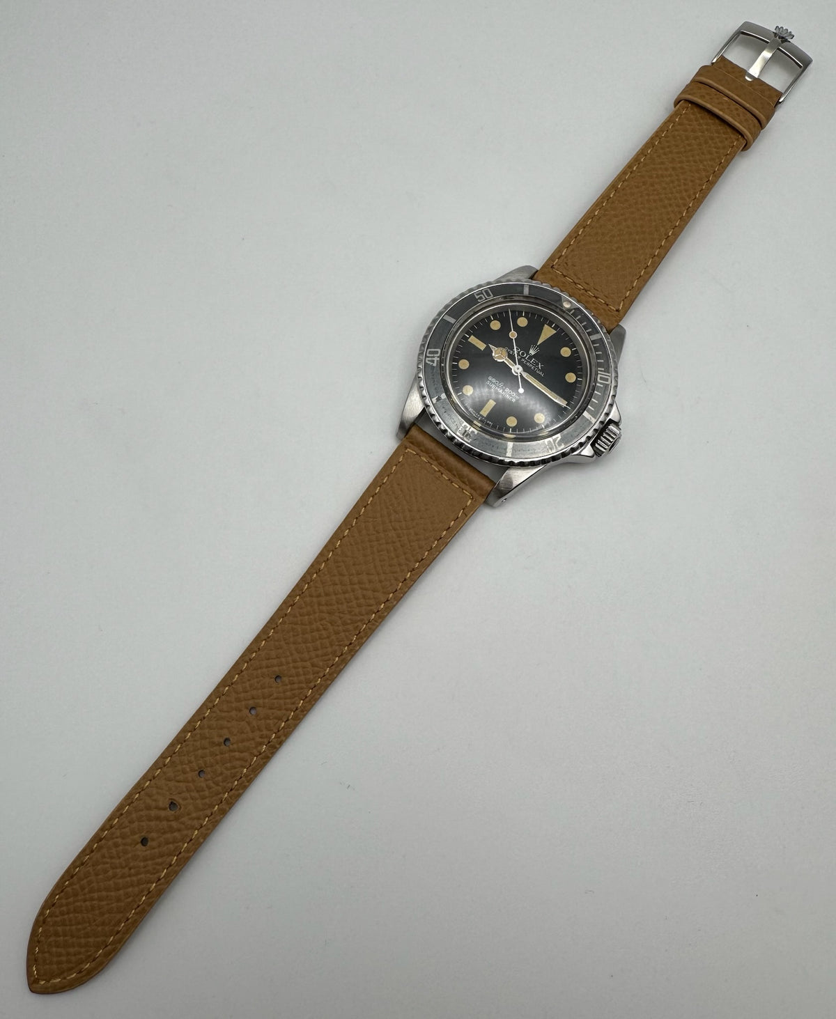 Rolex Submariner No Date 5513 Maxi Dial Feet First Yellow Patina Ghost Faded Bezel 1972