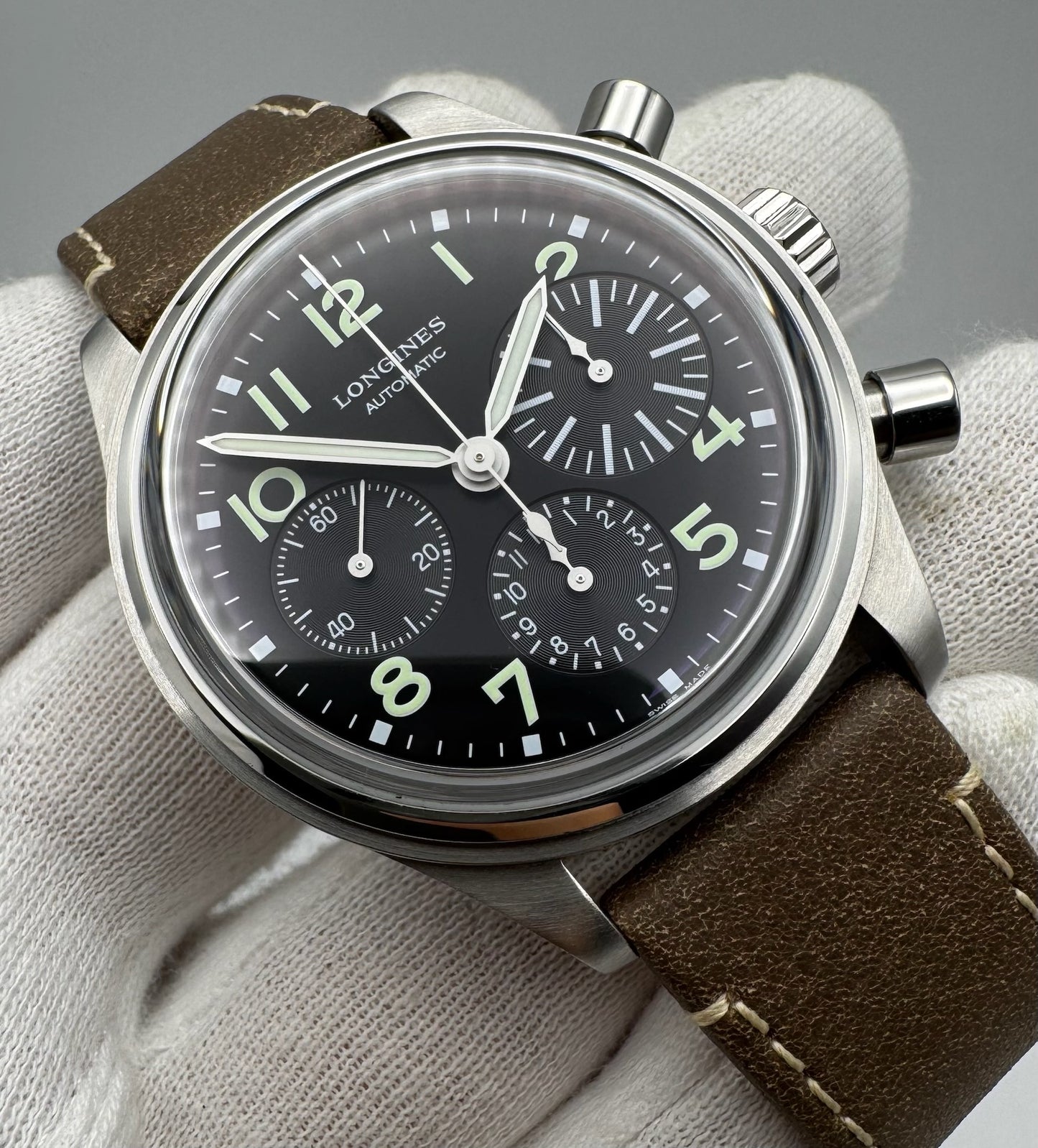 Longines Avigation Big Eye Chronograph Steel Automatic 2022 (Full-Set/Unpolished)