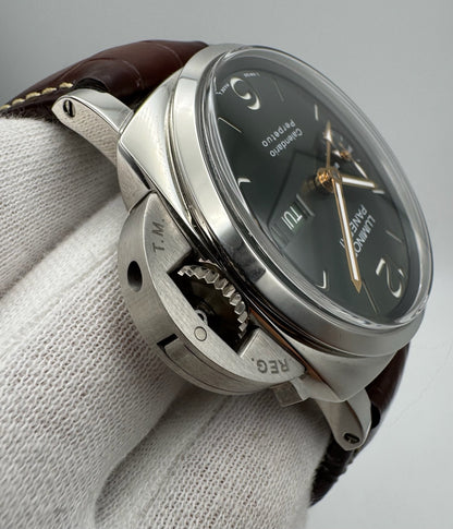 Panerai Luminor Perpetual Calendar PAM715 Platinumtech Green Dial 2024 (Full-Set/Unpolished)