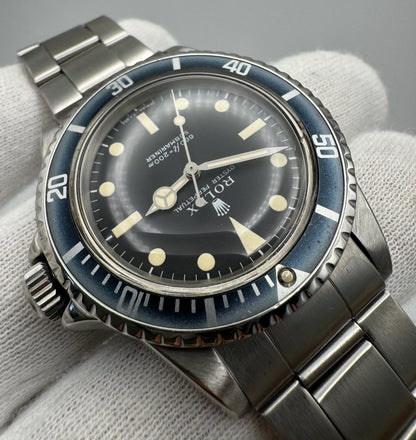 Rolex Submariner No Date 5513 Feet First Faded Blue Insert 1971 (Full-Set/Serviced)