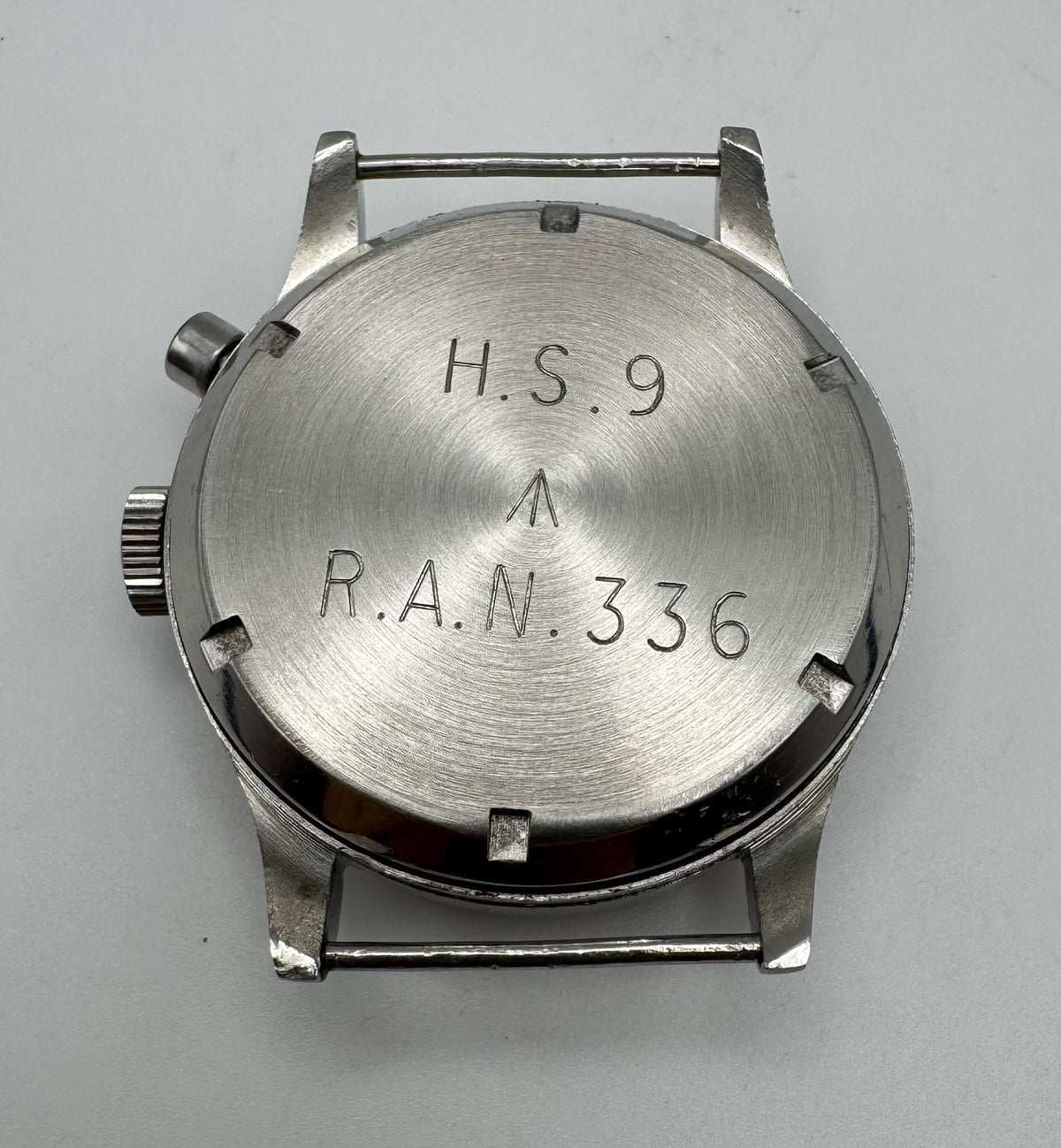 Lemania HS9 Monopusher Chronograph "RAN" Royal Australian Navy White Dial Extremely Rare ~1958 (Serviced)