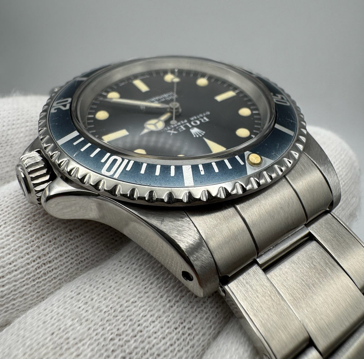 Rolex Submariner (No Date) 5513 "Meters First" Zinc Sulfide Lume Long 5 Blue Insert 1968 (Full-Set/Serviced)