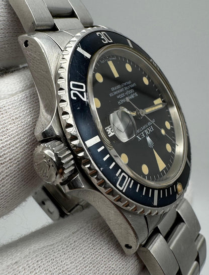 Rolex Submariner Date 16800 Matte Dial Heavy Patina 1982 (Full-Set/Unpolished/Serviced)