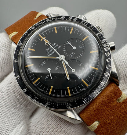 Omega Speedmaster Professional Moonwatch 105.012-65 Cal. 321 DON Bezel Pumpkin Patina 1965 (Unpolished/Serviced)