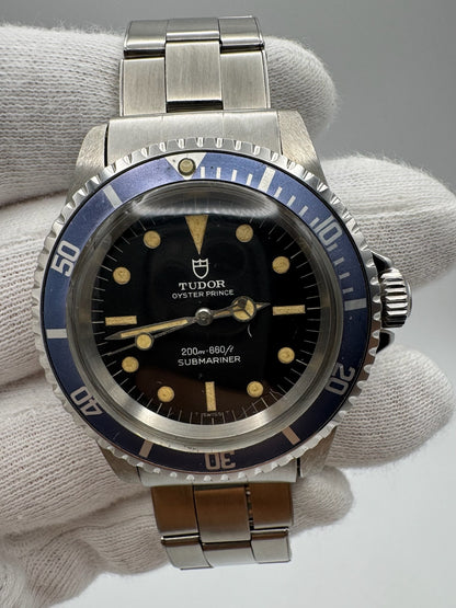 Tudor Submariner 7016/0 Yellow Patina Blue Insert 1968 (Serviced)