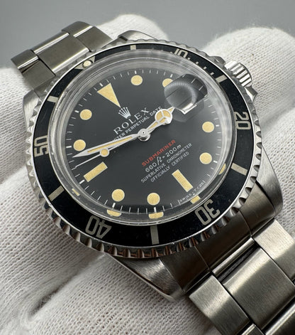 Rolex Submariner Date 1680 Red Yellow Patina 1972 (Full-Set/Serviced)