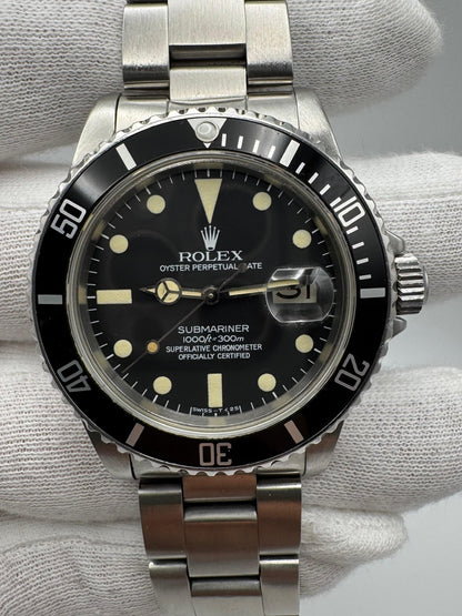 Rolex Submariner Date 16800 Black Matte Dial 1980 (Serviced)