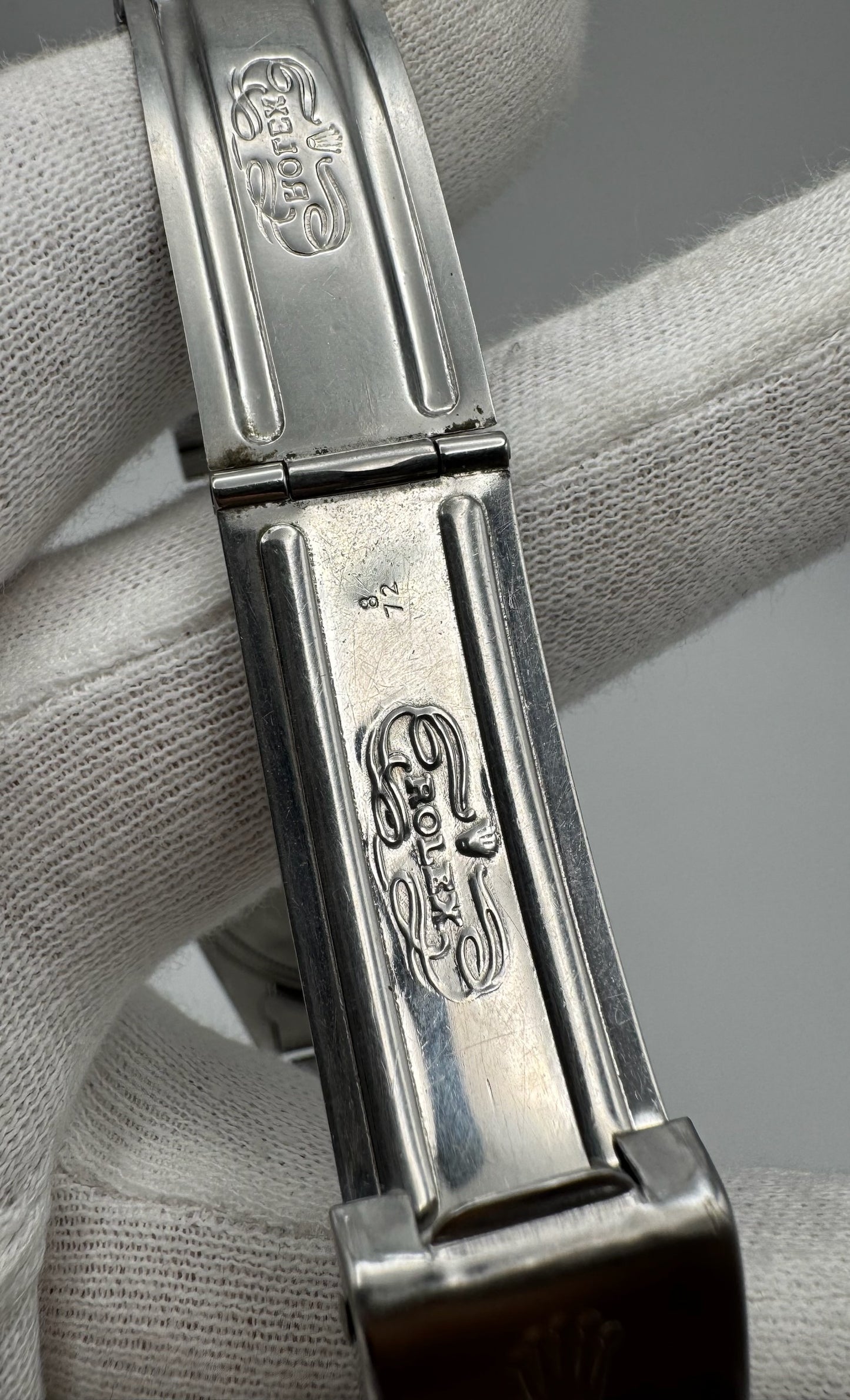 Rolex Datejust 36 1601 Red Khanjar Sultanate Of Oman Logo Silver Dial No Lume 1971 (Serviced)