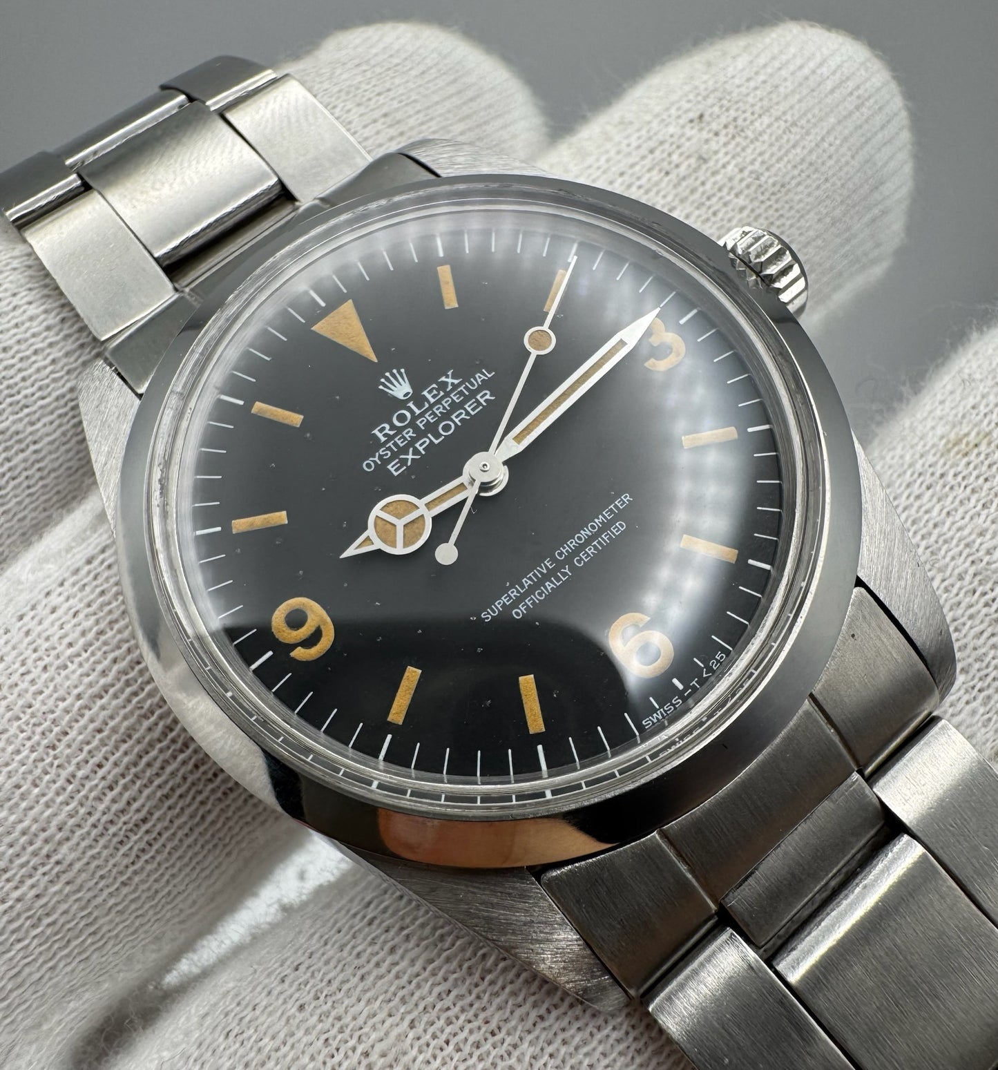Rolex Explorer 1016 Pumpkin Patina 1965 (Box/Serviced)