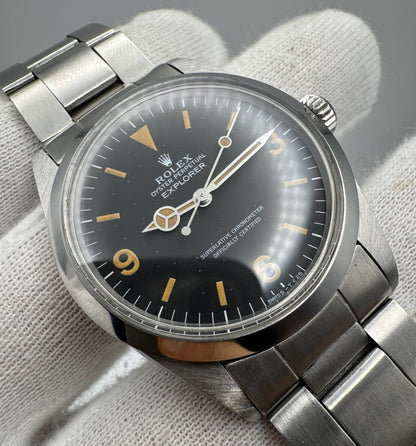Rolex Explorer 1016 Pumpkin Patina 1965 (Box/Serviced)