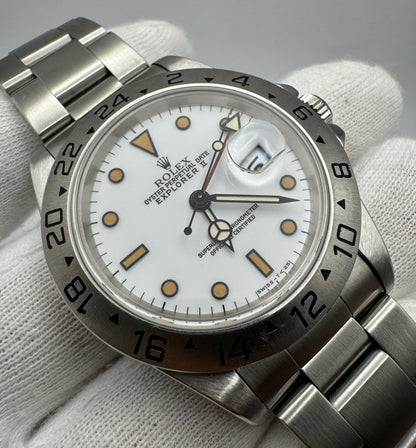 Rolex Explorer II 16570 Chicchi Di Mais Patina 1991 (Box)