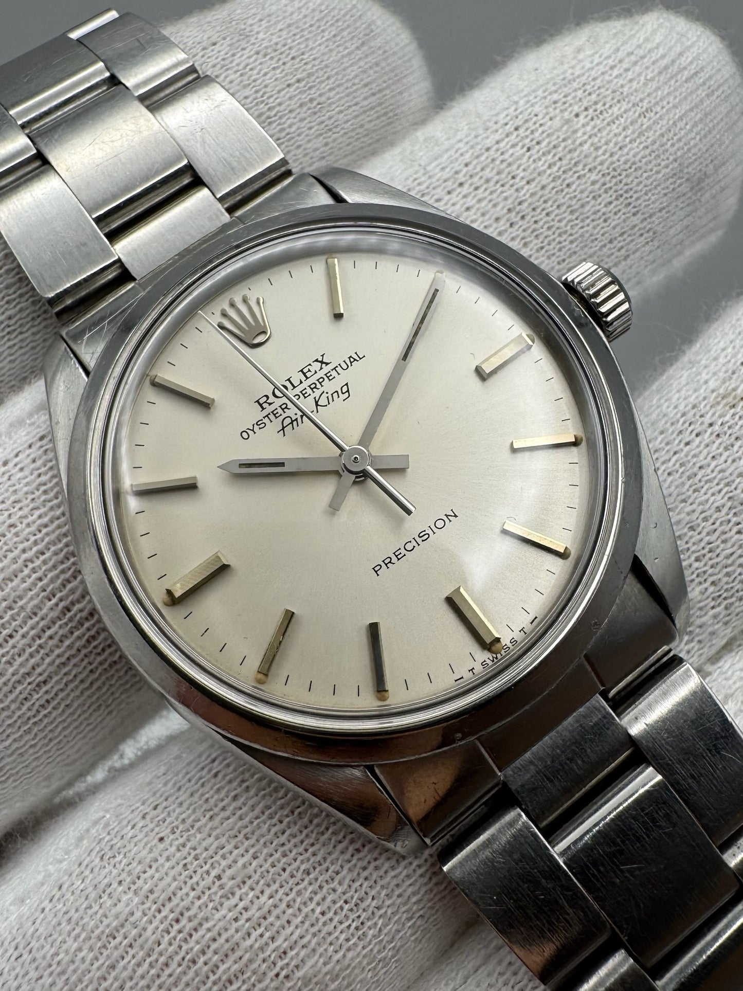 Rolex Air King Silver Dial 1981 (Full-Set/Unpolished/Serviced)