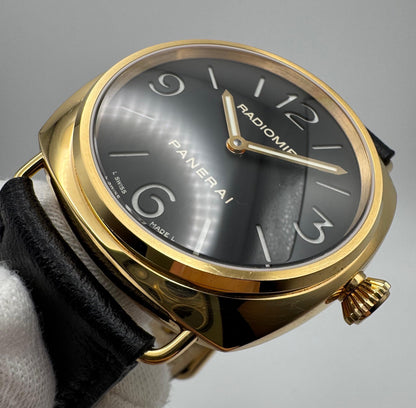 Panerai Radiomir Base PAM231 Rose Gold 45 Black Dial 2010 (Full-Set/Unpolished)