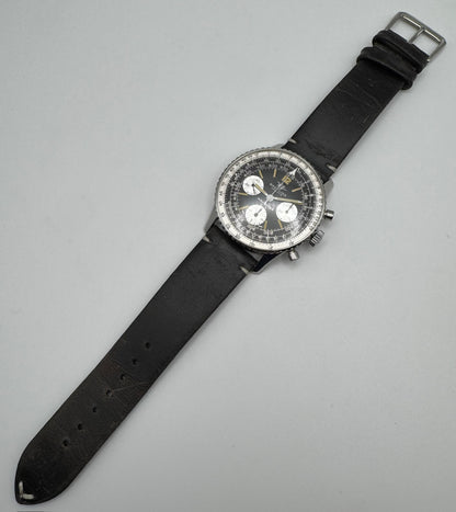 Breitling Navitimer 806 Vintage Steel Yellow Patina 1970 (Serviced)