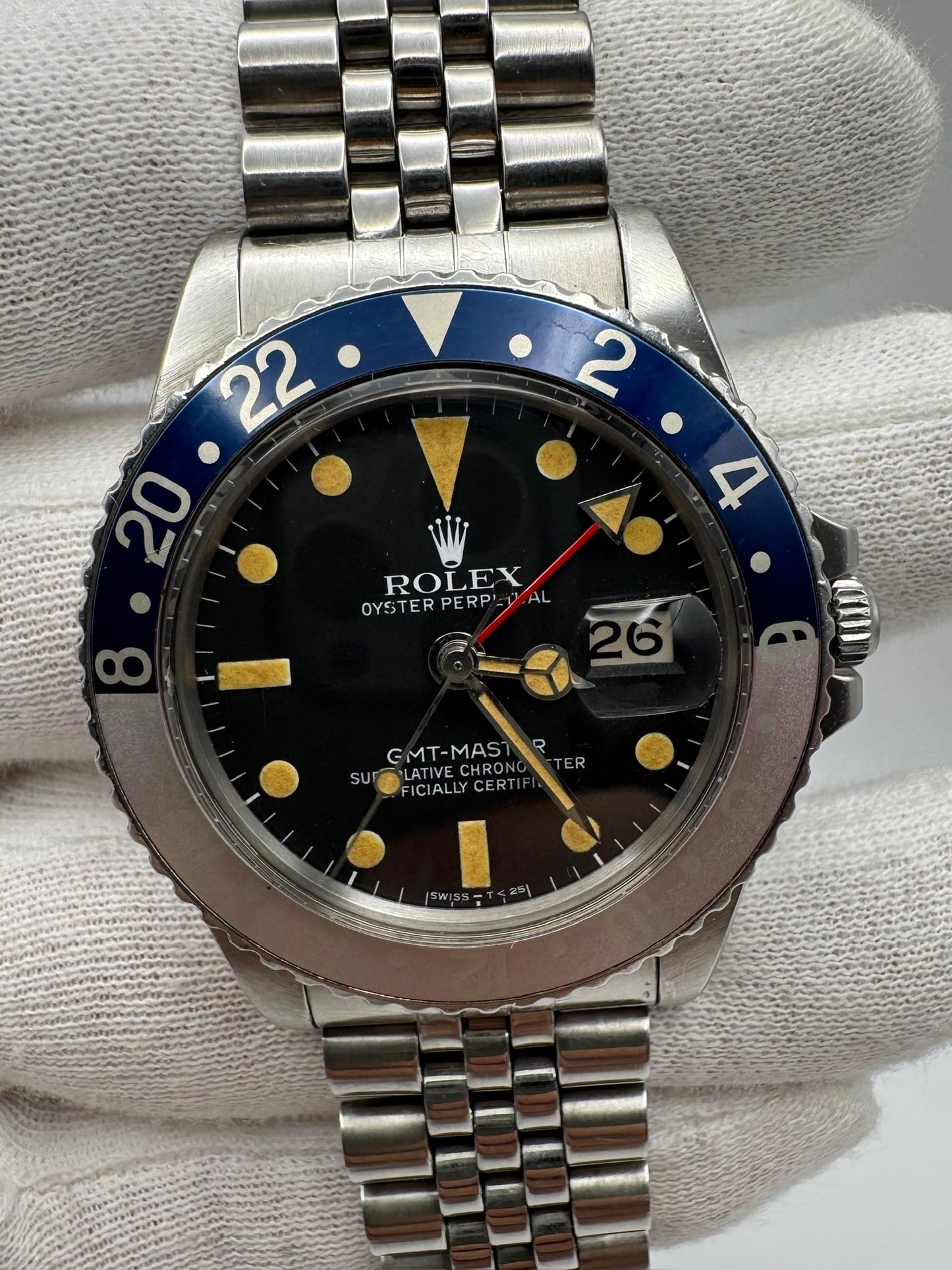 Rolex GMT-Master 1675 MK5 Pumpkin Patina Faded Red Pepsi Insert 1978 (Full-Set/Unpolished)