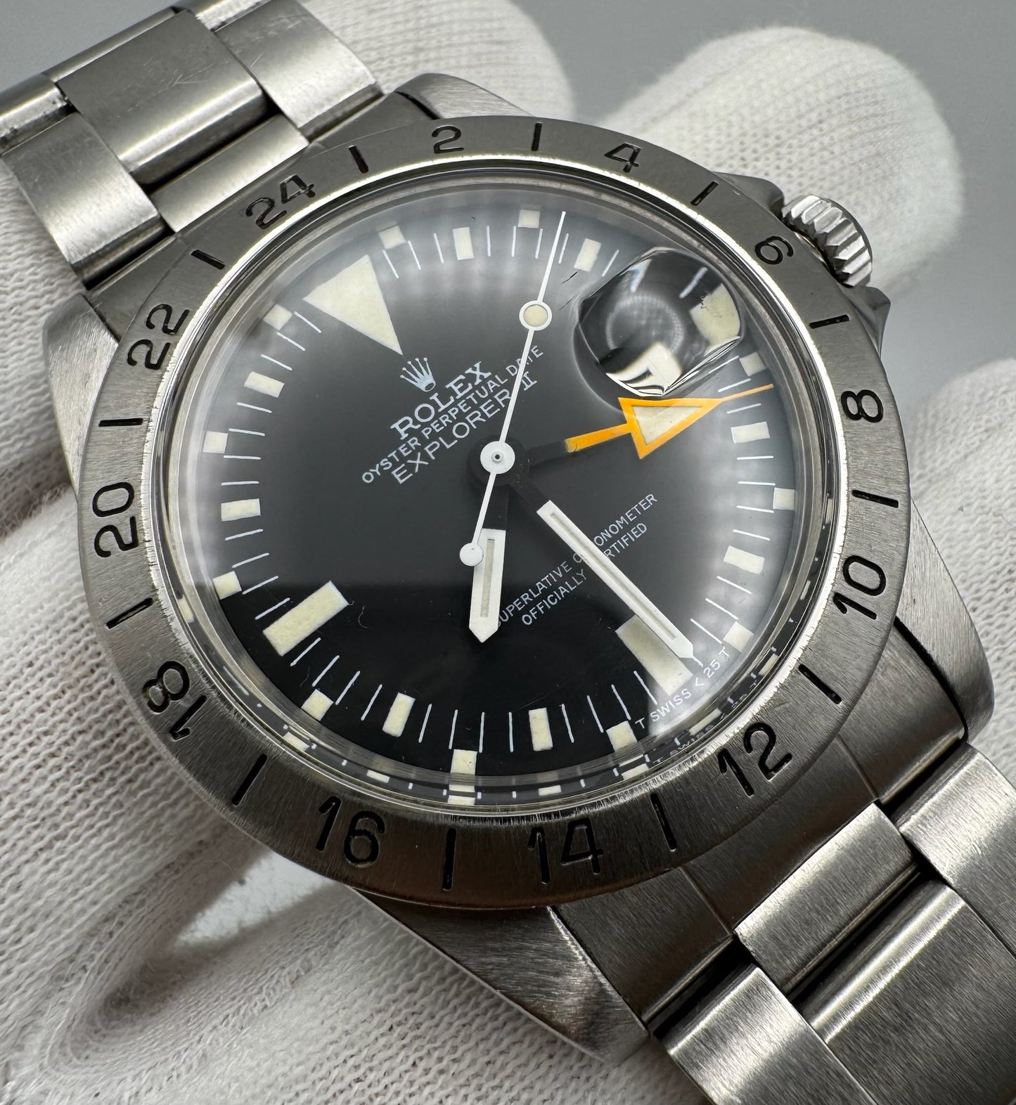 Rolex Explorer II 1655 "Steve McQueen" Tritium Dial 1982 (Full-Set/Serviced)