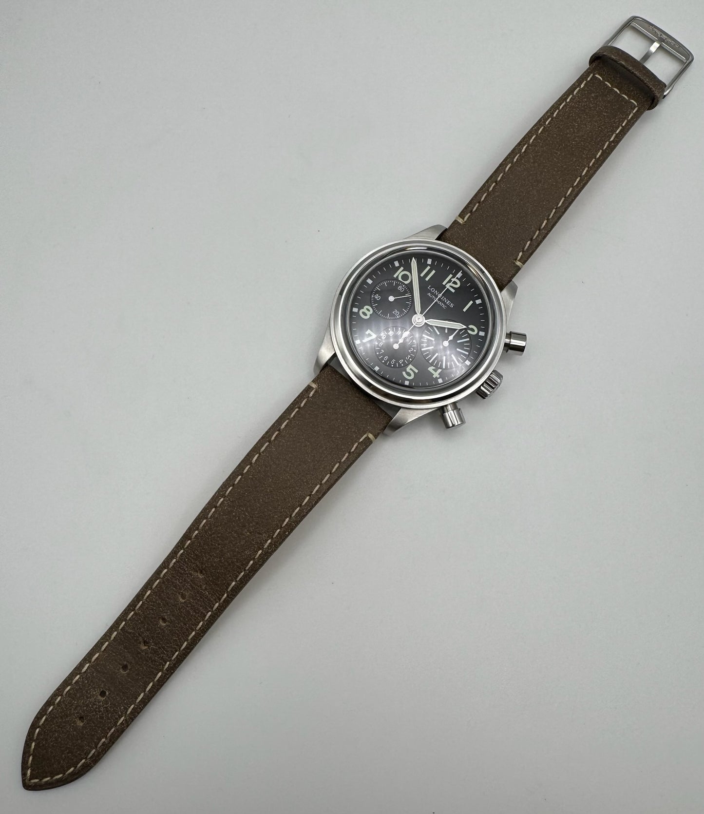 Longines Avigation Big Eye Chronograph Steel Automatic 2022 (Full-Set/Unpolished)